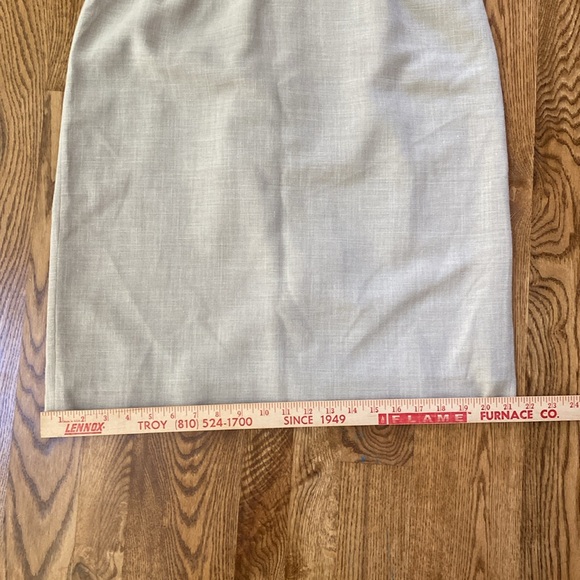 Giorgio Armani skirt lined flax neutral quiet luxury pencil size 10 - Picture 5 of 10